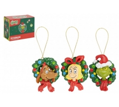 Grinch Semi 3d Tree Decoration 8.5cm