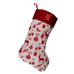 Printed Calico Christmas Stocking