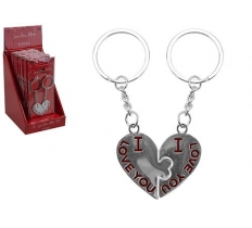 Heart Keyring 2 Pack