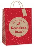 Red Kraft Reindeer Mail Large Size ( 26 X 32 X 12cm)