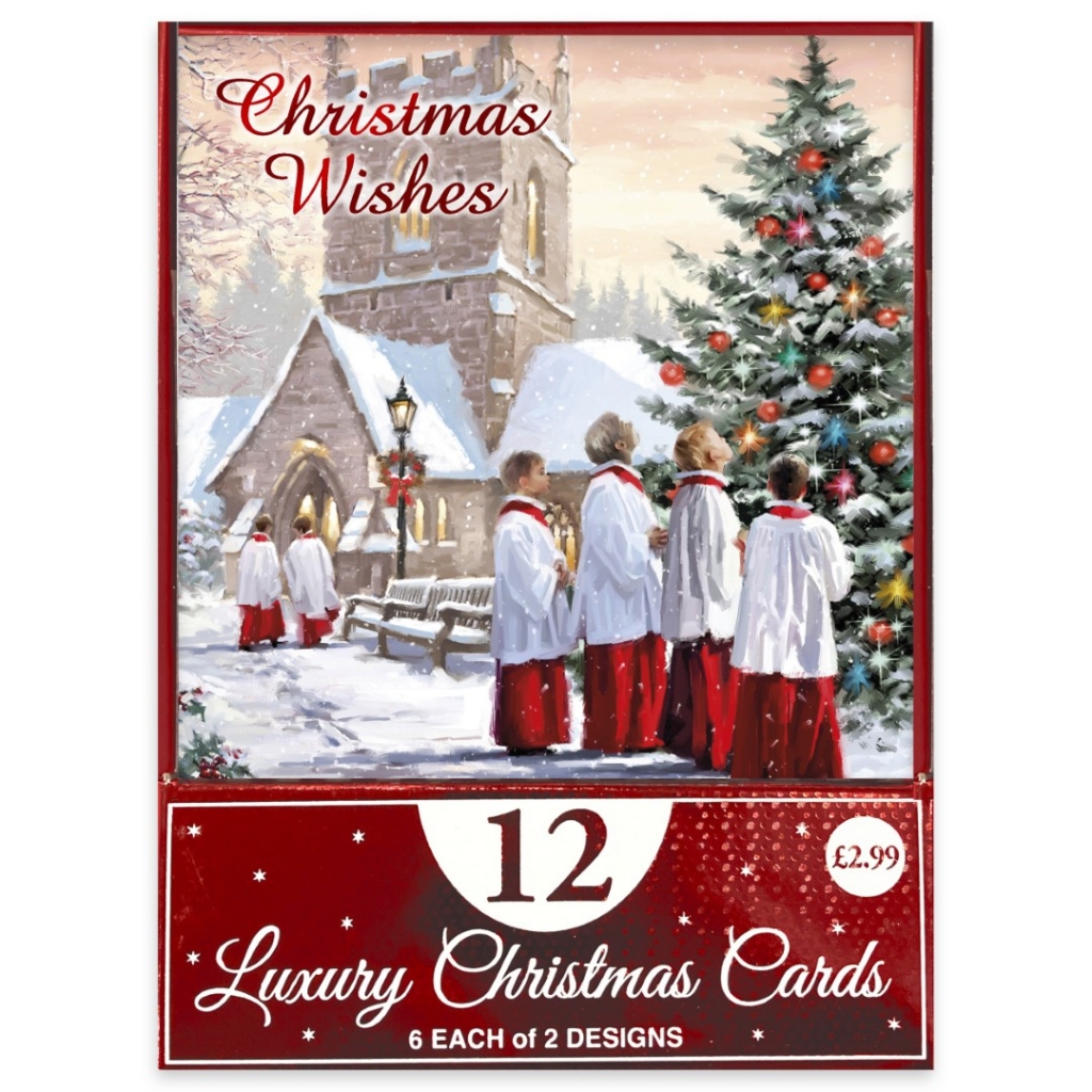 Christmas Choir Card 12pk - Click Image to Close