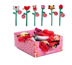 Valentines Flower Plush 30cm Assorted