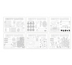 Easter Colour In Your Own Placemat 6pk