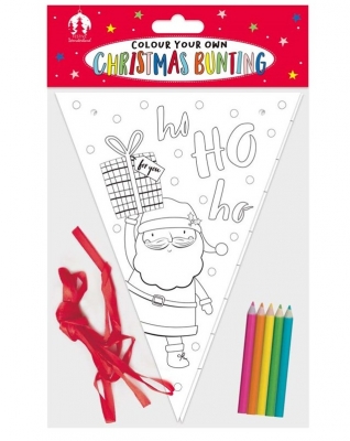 Christmas Activity Colour your own Christmas Bunting