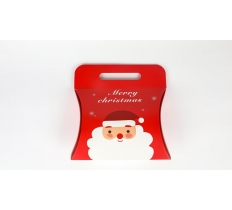 Santa Red Gift box with handle 20 x 19 x 6cm