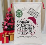 Santa Claus Is Coming To Town Santa Sack 70X50cm