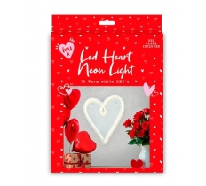 LED Heart Neon Light 30cm x 25cm