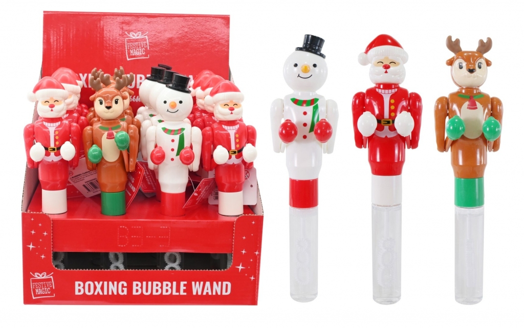 Christmas Boxer Bubble Wand - Click Image to Close
