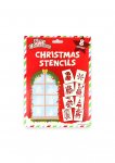 Stencil Christmas 8 Designs 23.5cm X 17.5cm