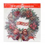Christmas Window Sticker Pop-up Wreath Infinity 48cm