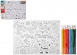Colour Your Own Christmas Placemats With 6 Pencil