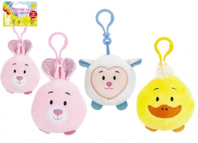 8CM SPRINGTIME CLIP ON PLUSH WITH SOUND CHIP