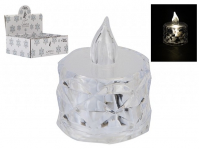 Crystal Battery Operated Tealight Candle