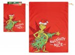 Grinch Printed Fleece Santa Sack 70cm X 50cm