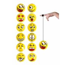 Emoji Face Return Ball 6cm