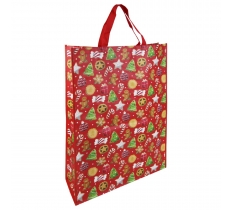 Christmas Gingerbread Jumbo PP Woven Bag