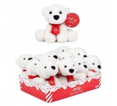 Polar Bear With Scarf 15cm