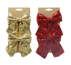 Sequins Mini Bow 2 Pack Medium