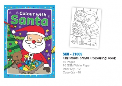 A4 Christmas Santa Colouring Book (ZERO VAT)