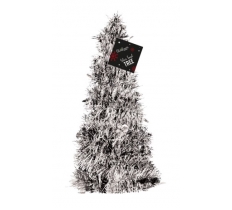 Silver Tinsel Christmas Tree 31cm