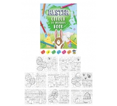 EASTER FUN BOOK COLOUR BY NUMBERS 10.5CM X 48 ( 10P EACH )