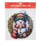 Christmas Window Sticker Snowman Cute Infinity