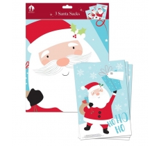 Plush Xmas Santa Sacks