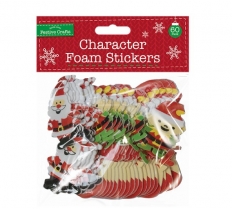 Christmas Figures Foam Stickers 60 Pack