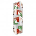 Christmas Set Of 4 White Balloon Boxes 30cm X 30cm