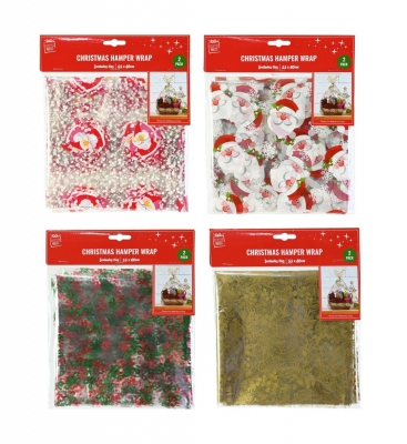 Hamper Cello Bag Printed 2 Pack