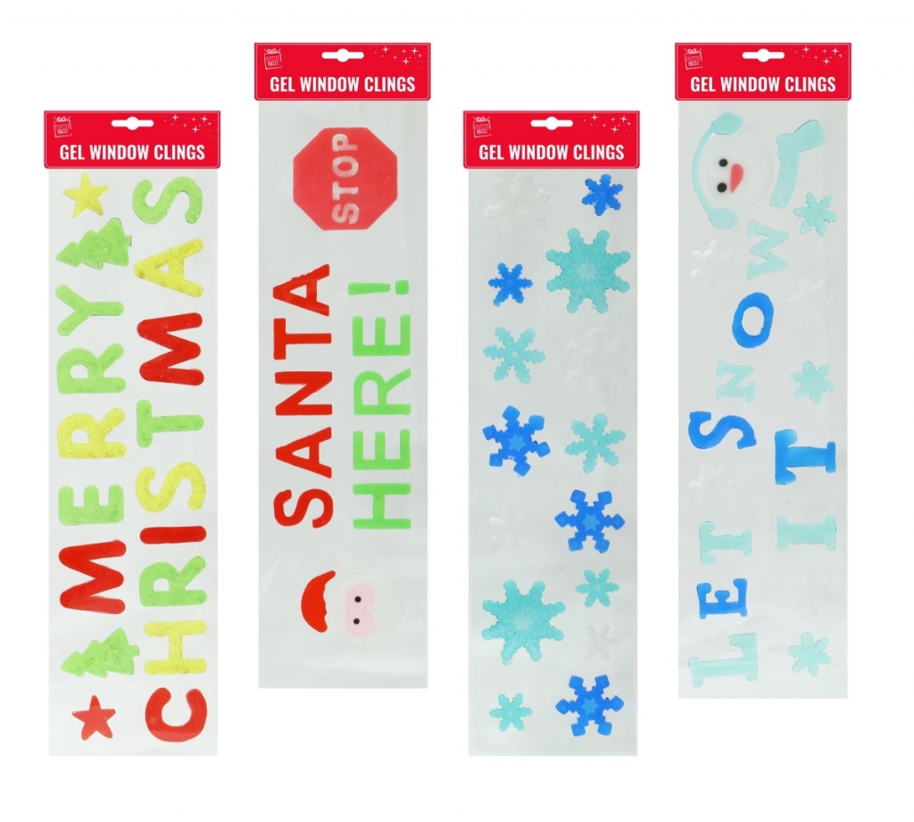 Christmas Stickers Window Gel - Click Image to Close