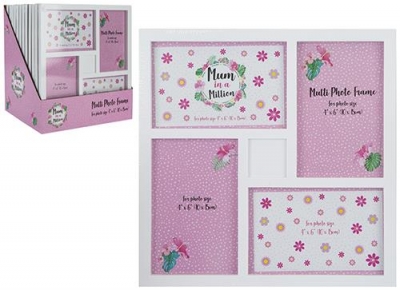 MULTI FRAME PHOTO FRAME 26CM X 26CM