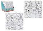 Colour Your Own Christmas Canvas 25cm X 25cm