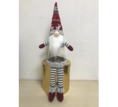 17" NORDIC GONK WITH LONG LEGS CHRISTMAS CANDY JAR
