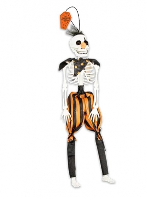 Hanging Clown Skeleton 40cm
