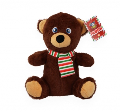 Christmas Bear Plushie (8 in / 20 cm)
