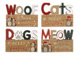 Cat/Dog Pebble Deco 14.5x10cm
