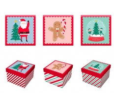 Christmas Square Gift Box 16cm x 16cm