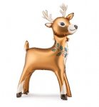 Christmas 47" Standing Reindeer Airfil Foil Balloon