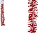 11cm 6 Ply 2Mtr Red & White Thick & Thin Tinsel
