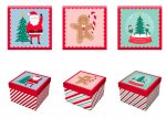 Christmas Square Gift Box 16cm x 16cm