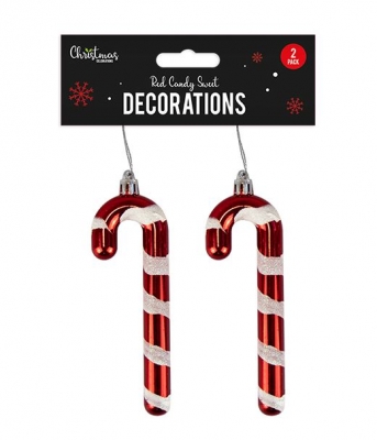 Red Candy Sweet Decorations - 2 Pack