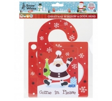 Santa Stop Here Set 2 Piece Set With Suction Hook