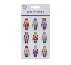 Foil Nutcracker Stickers ( Assorted Designs )