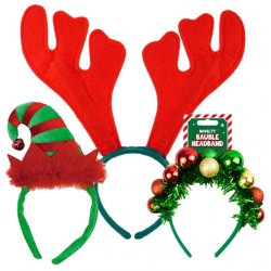 CHRISTMAS ANTLERS & HEADBANDS