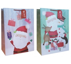 Jumbo Gift Bag Cute Santa ( 40.5 X 55.8 X 20.5cm )