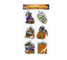 Halloween Window Decorations - 6 Pack