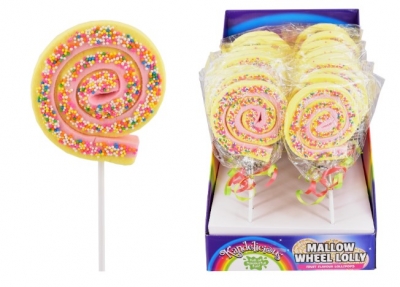 Marshmallow Catherine Wheel Lolly 50g x 24 ( £1.03 Each )