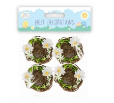 Easter Nest Decorations 4 Pack
