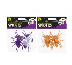 Halloween Glitter Spiders 4 Pack